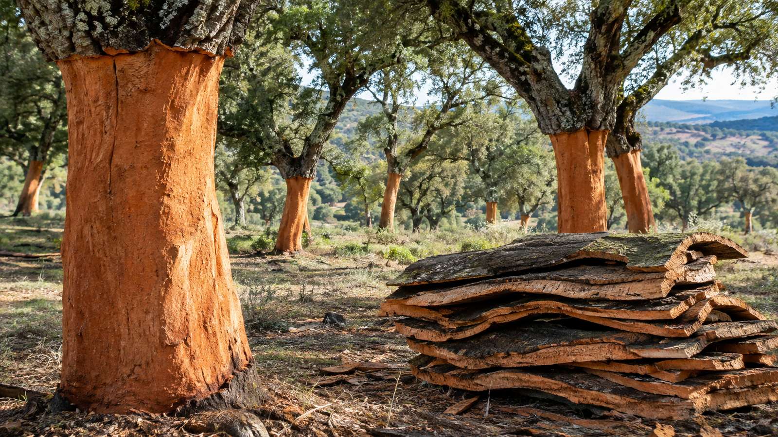 Corcho en Extremadura: cómo se saca y qué renta da un alcornocal