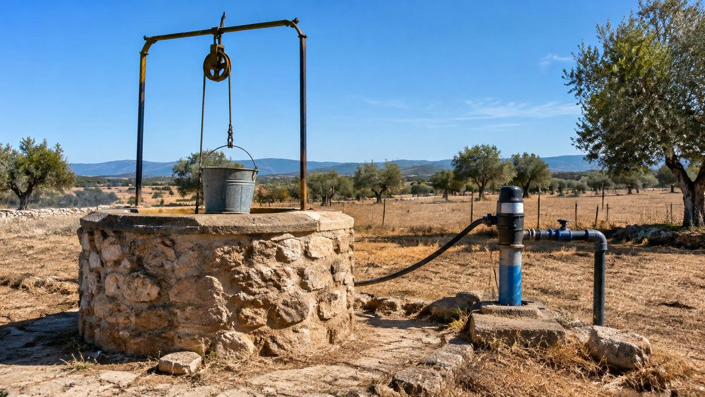 Agua en una finca rústica: pozos, sondeos y concesiones en Extremadura