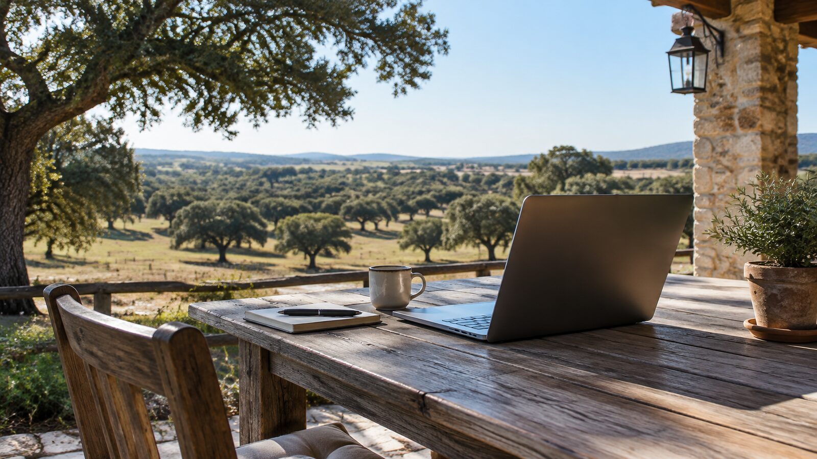 Internet y teletrabajo en una finca rústica de Extremadura: qué comprobar