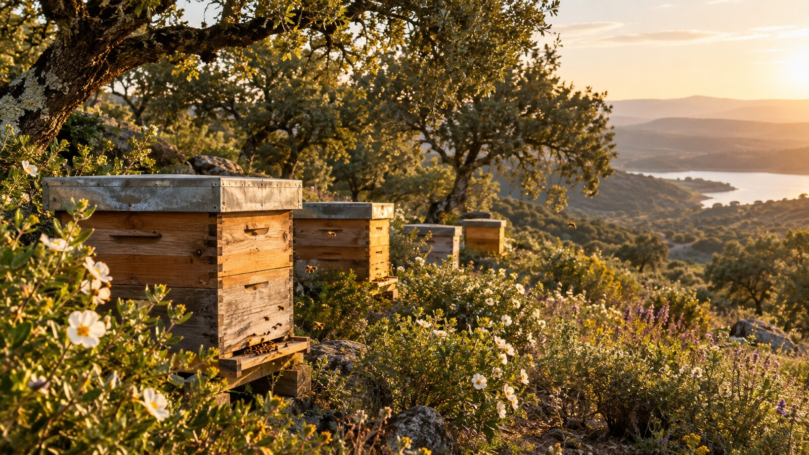 Apicultura en una finca de Extremadura: cómo empezar con colmenas y miel