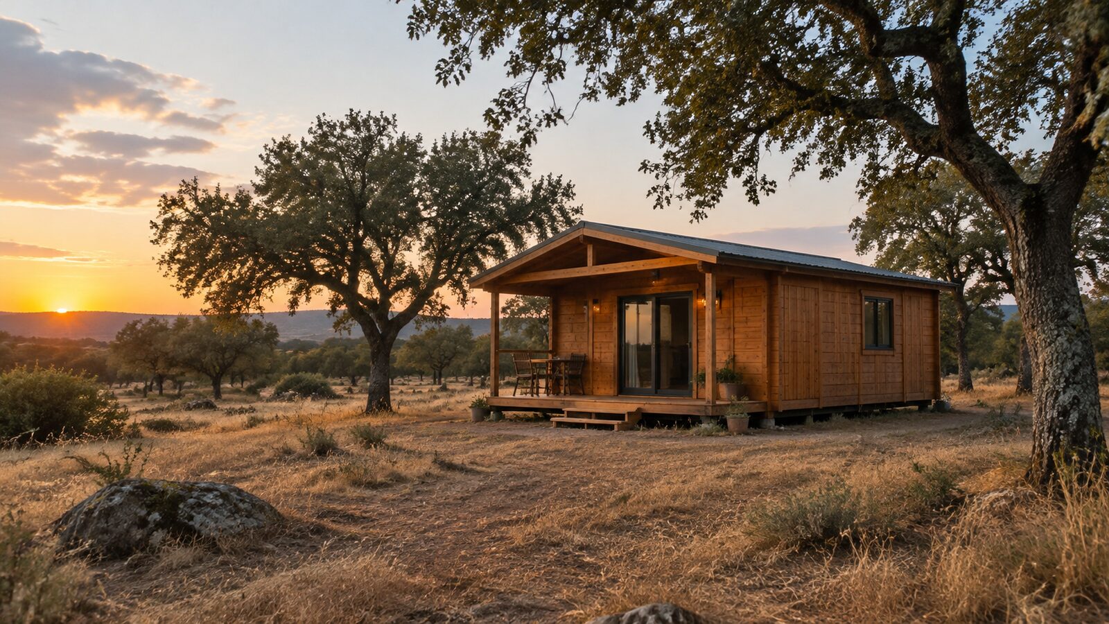 Casa pré-fabricada, casa de madeira ou caravana numa propriedade rústica da Extremadura: o que se pode colocar e o que verificar antes